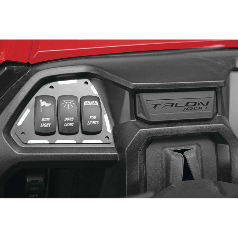 Load image into Gallery viewer, Modquad Switch Plate 3 Slot Black
