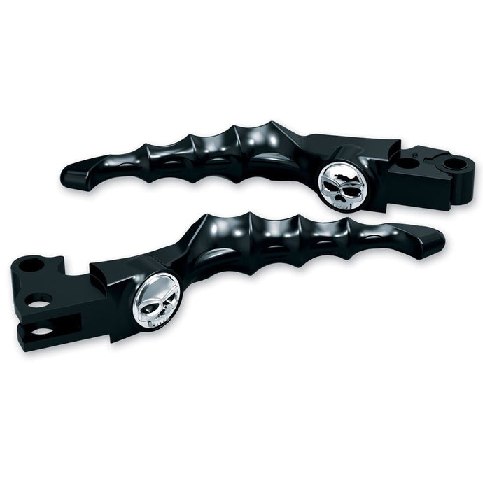 KURYAKYN BLACK ZOMBIE LEVERS FOR 1996-2017 HARLEY DYNA, 98-07 ROAD GLIDES 1090
