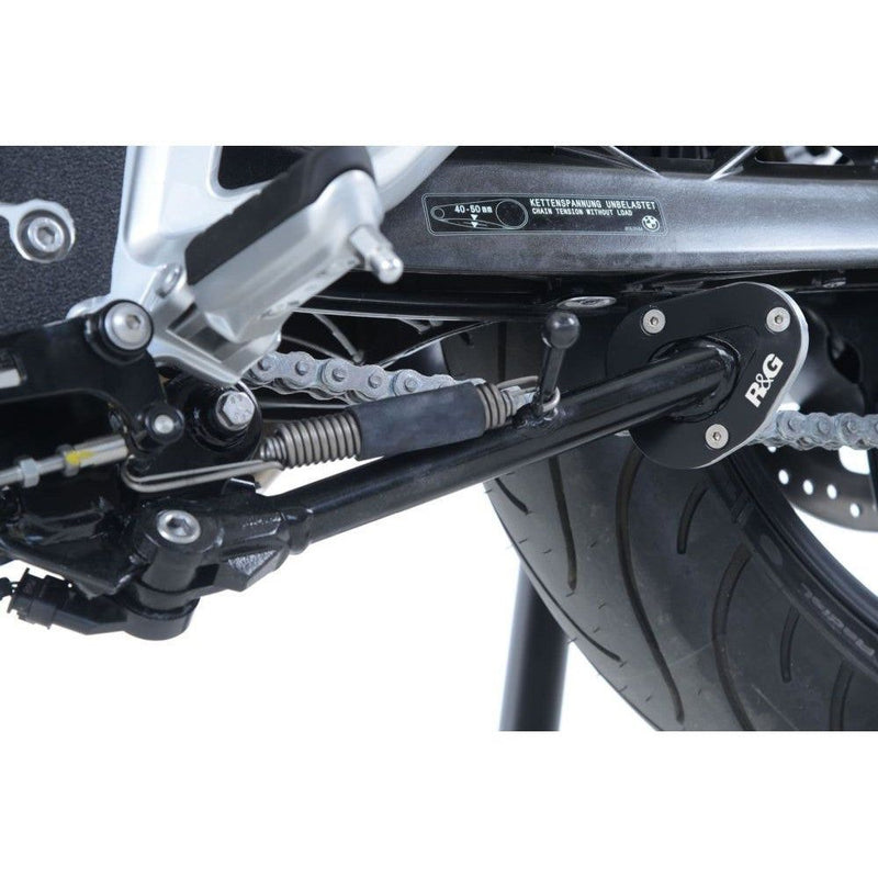 Load image into Gallery viewer, R&amp;G Racing Silver Kickstand Shoe For 2017-2019 BMW G310R PKS0104SI
