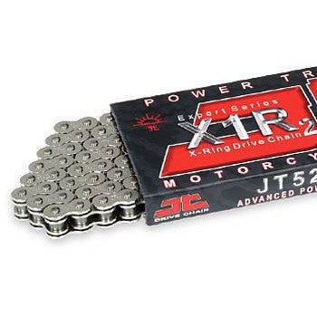 Load image into Gallery viewer, JT Sprockets X1R3 Heavy Duty X-Ring Black Steel Rivet Link Chain 525-118
