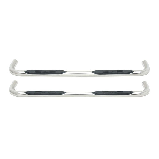Westin E-Series 3 Inch Round Nerf Bars - Polished Stainless Steel fits 2004-2008 Ford F-150 SuperCab and SuperCrew (Except Heritage)
