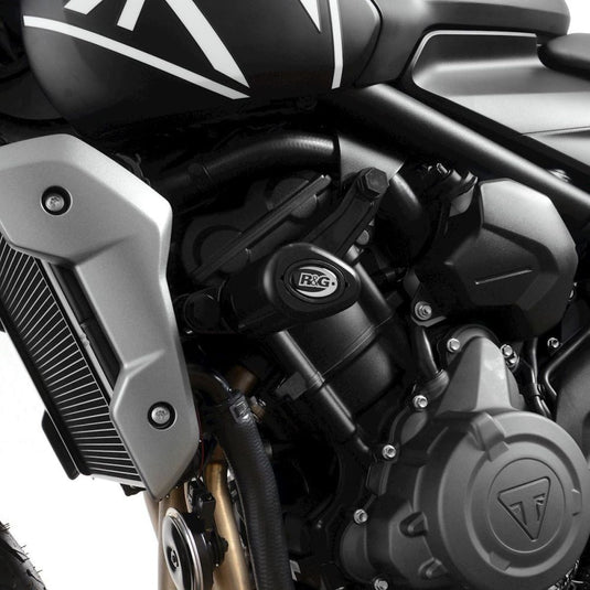 R&G Racing Black Aero Style Crash Protection Bobbins For 2021-2024 Triumph Trident 660