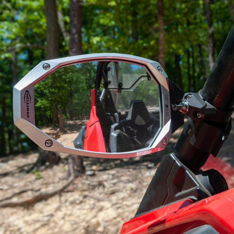 Load image into Gallery viewer, Seizmik Photon Side View Mirrors with Cast Aluminum Body &amp; Bezel 56-18108
