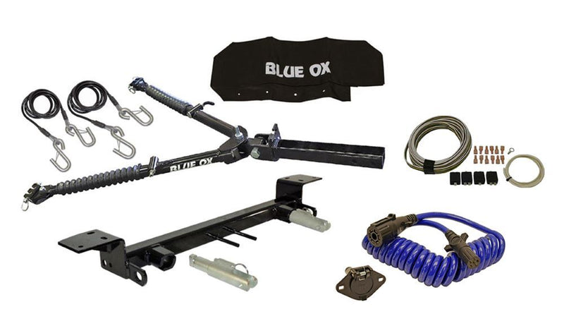 Load image into Gallery viewer, Blue Ox Alpha Tow Bar (8,500 lbs. tow capacity) &amp; Baseplate Combo fits Select Ford Bronco (Modular Bumper) (Includes ACC, Shutters, &amp; Turbo) &amp; Ford Bronco (Standard Bumper w/ D-Rings) (Includes ACC, Shutters, &amp; Turbo)

