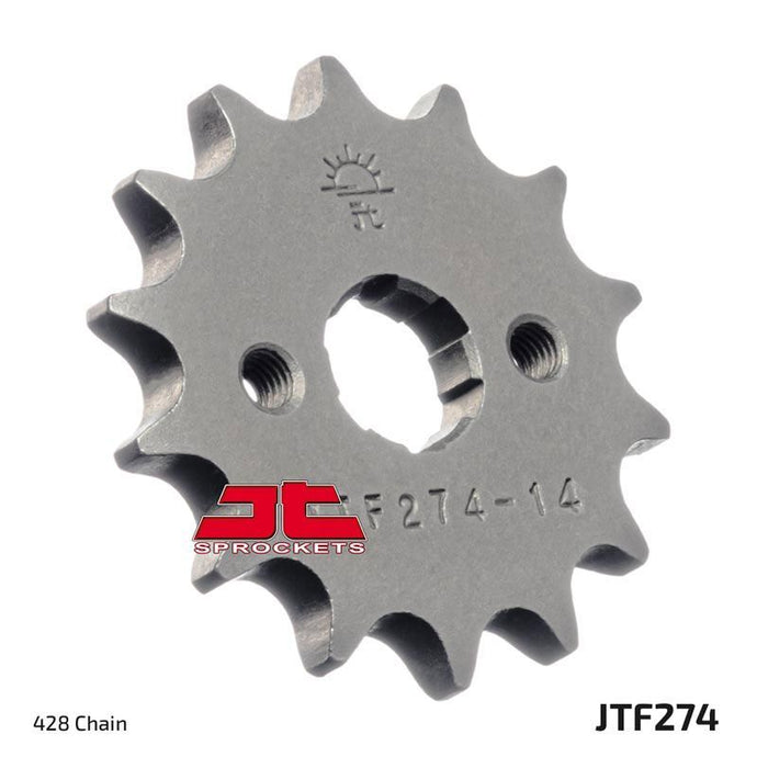 JT Sprockets Front Steel Countershaft Sprocket 13 Tooth 13T 428 Chain JTF274.13