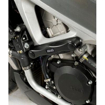 Load image into Gallery viewer, R&amp;G Racing Black Crash Protectors - Frame Skidders For 2019-2020 Aprilia RSV4 1100 Factory
