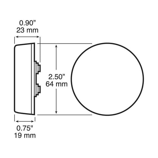 2-1/2 Inch Clearance and Side Marker Light