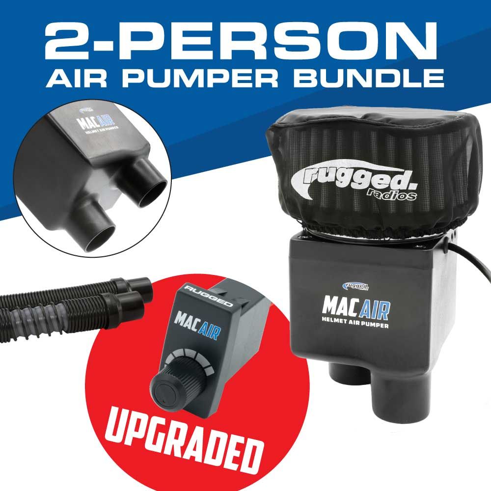 Rugged Radios MAC Air 2-Person Helmet Air Pumper (Bundle) MAC-2P-KIT