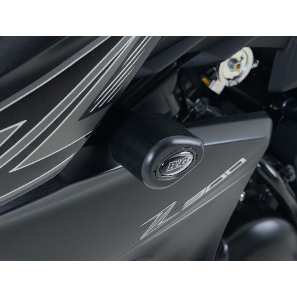 R&G Racing Black Aero Style Crash Protection Bobbins For 2013-2018 Kawasaki Z250