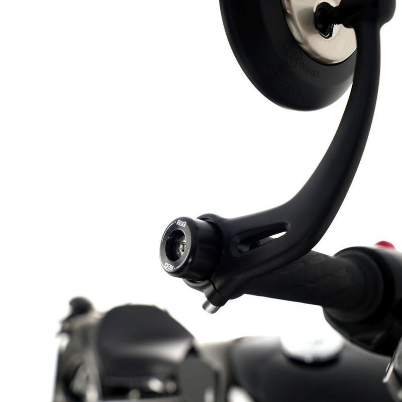 Load image into Gallery viewer, R&amp;G Racing Black Bar End Sliders For 2017-2024 Triumph Bonneville Bobber
