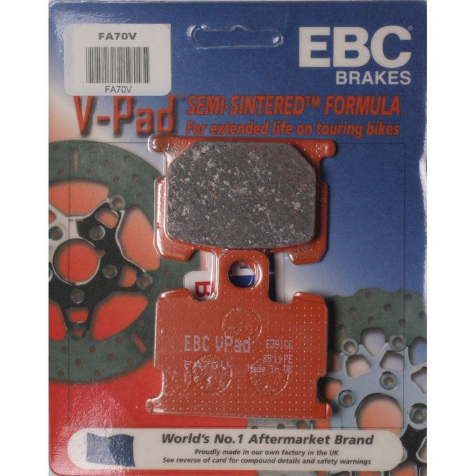EBC 1 Pair V-Pad Semi-Sintered Touring Brake Pads For Yamaha Seca 750 XJ750R 1981-1983