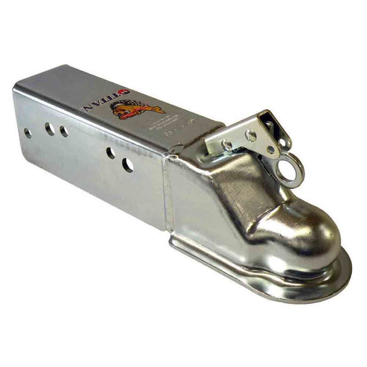 Dexter Zinc Plated Straight Tongue Coupler fits 2-5/16" Hitch Ball