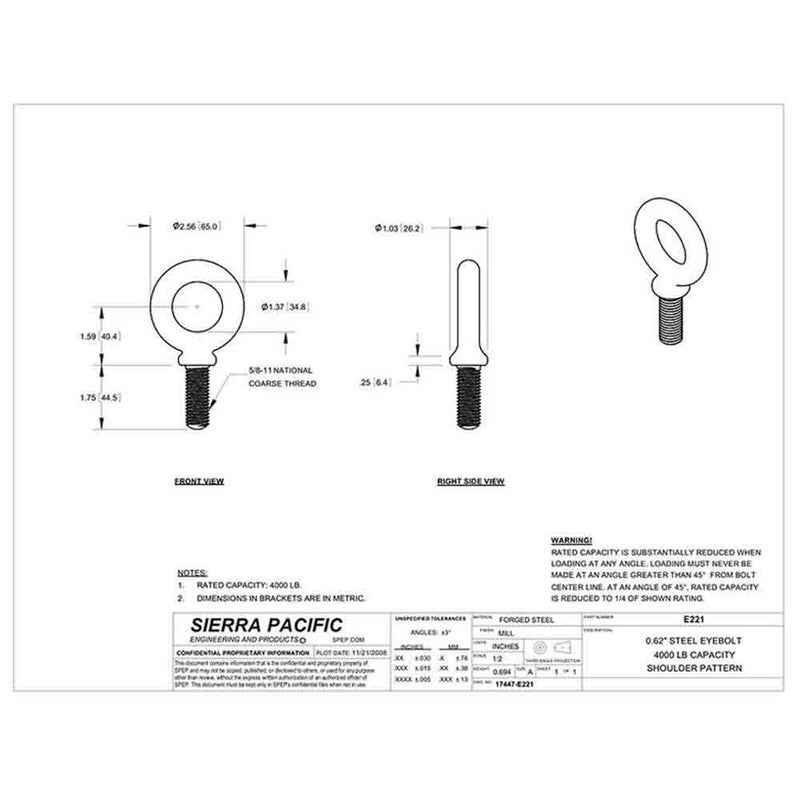 Load image into Gallery viewer, 5/8 Inch Tiedown Eyebolt
