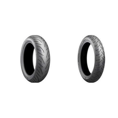 Bridgestone Front Rear 120/70R14 + 160/60R14 Battlax Scooter SC2 Motorcycle Tire Set