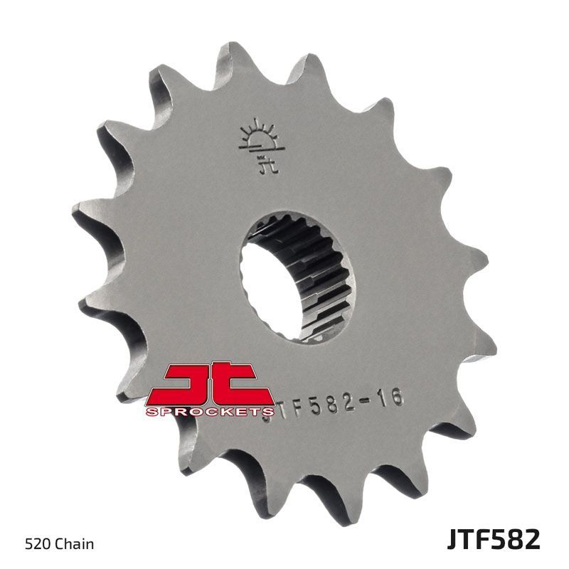 Load image into Gallery viewer, JT Sprockets Front Steel Countershaft Sprocket 16 Tooth 16T 520 Chain JTF582.16
