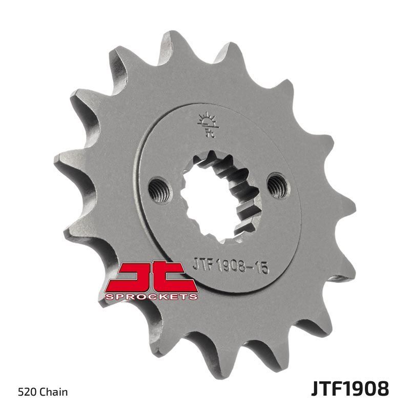 Load image into Gallery viewer, JT Sprockets Front OEM Type Rubber Cushioned Sprocket 15 Tooth 15T 520 Chain
