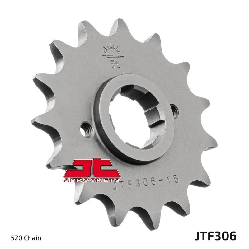 Load image into Gallery viewer, JT Sprockets Front Steel Sprocket 15 Tooth 15T 520 Chain JTF306.15
