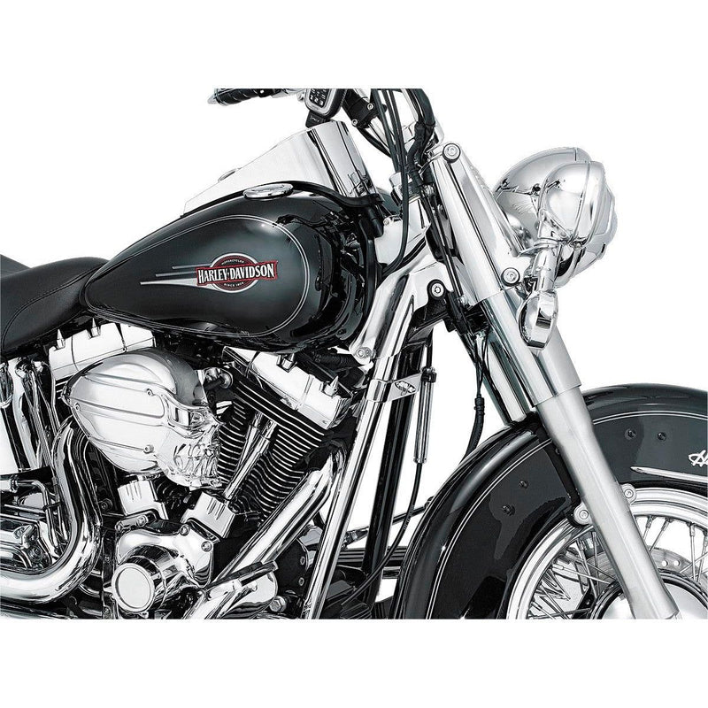 Load image into Gallery viewer, Harley FLSTSI Heritage Springer 2001-2003 Frame Down Tube Covers Chrome Kuryakyn
