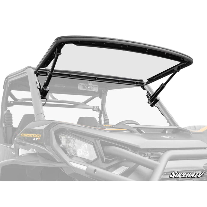SuperATV Can-Am Commander MaxDrive Power Flip Windshield PFWS-CA-COM-70