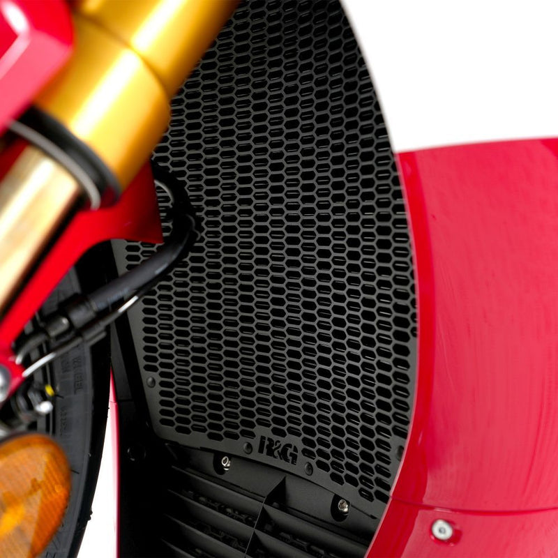 Load image into Gallery viewer, R&amp;G Racing Matt Black PRO Radiator Guard For 2024-2024 KTM 790 Duke RAD0355PROBK
