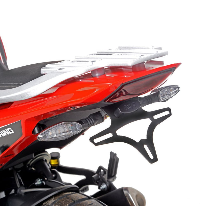 Load image into Gallery viewer, R&amp;G Racing Black Tail Tidy License Plate Holder For 2023-2024 Moto Morini X-Cape 649
