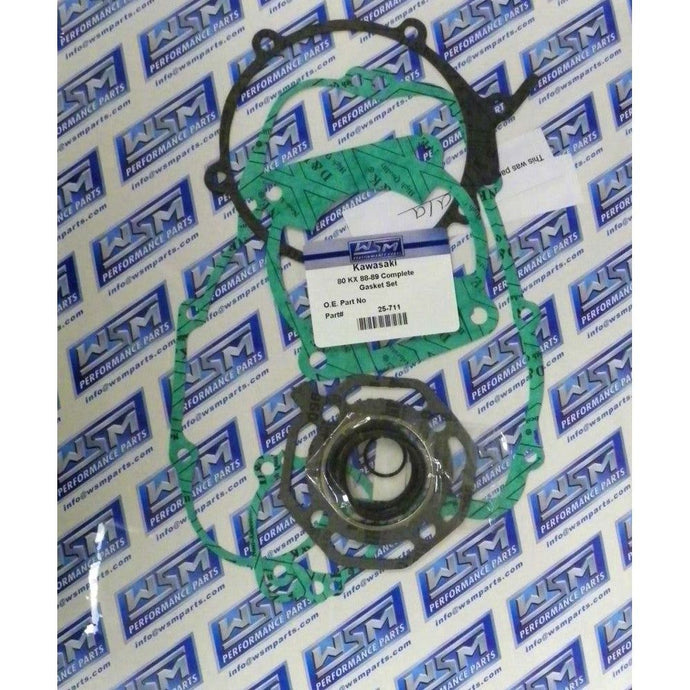 WSM Complete Gasket Kit For Kawasaki 80 KX 88-89 25-711