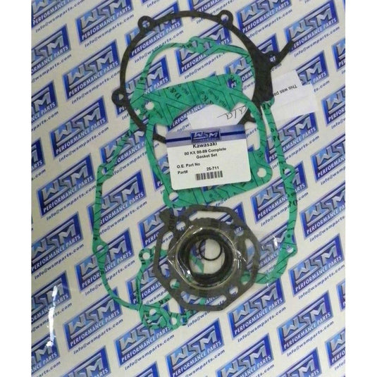 WSM Complete Gasket Kit For Kawasaki 80 KX 88-89 25-711