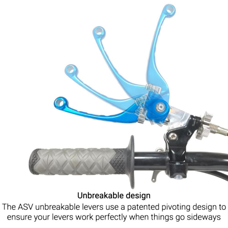 Load image into Gallery viewer, ASV Red F4 Quad Model Clutch + Brake Lever Pro Pack For Kawasaki KFX450R 2008-2014
