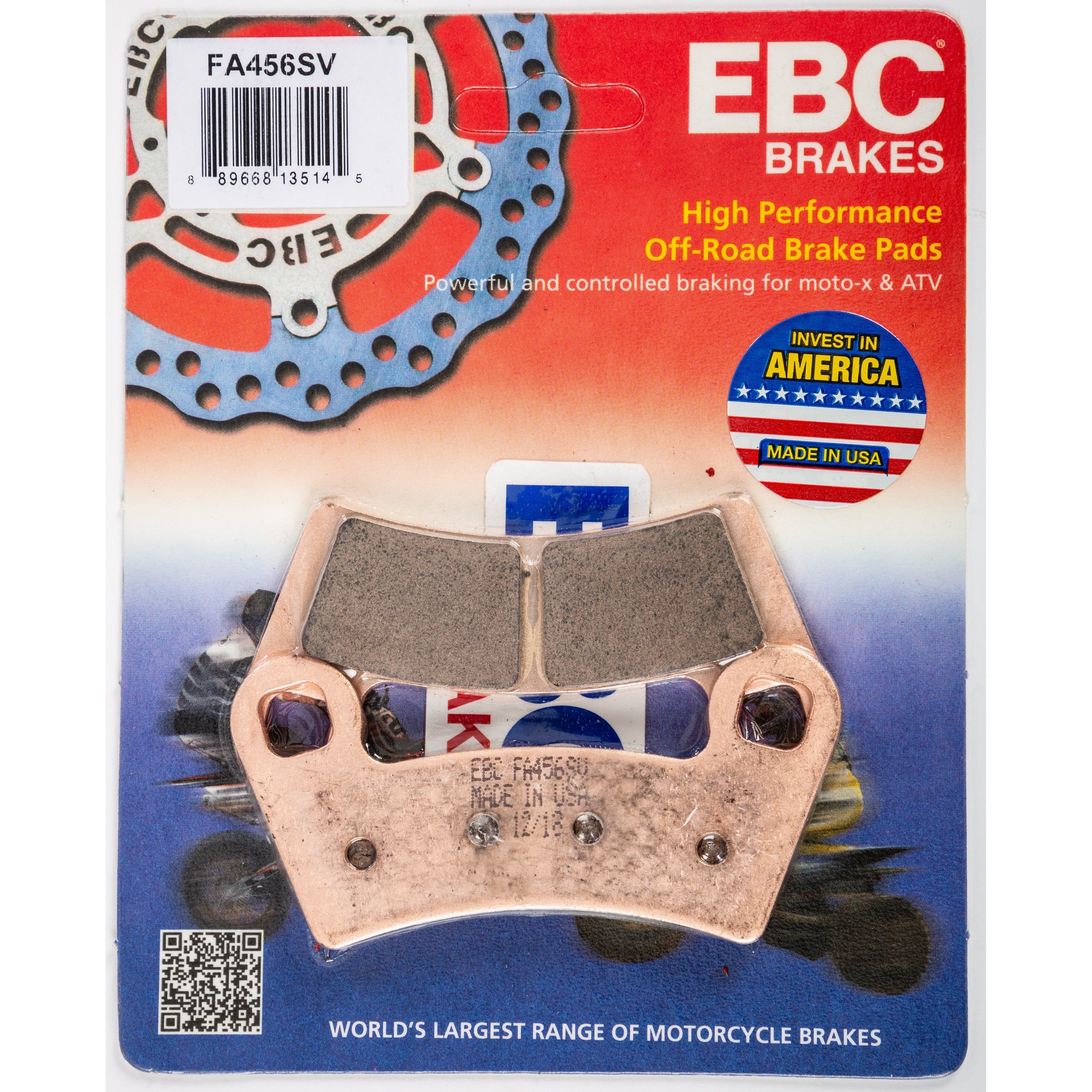 EBC 1 Pair SV Series Severe Duty Brake Pads MPN FA456SV
