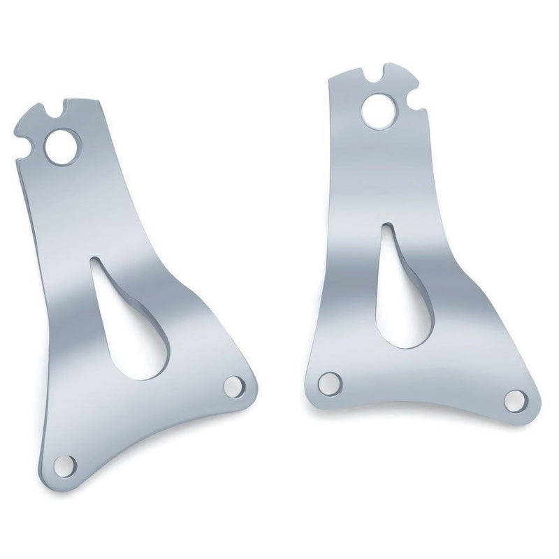 Load image into Gallery viewer, Kuryakyn Driver Passenger Backrest Side Plate Sissy Bar Chrome Harley Touring
