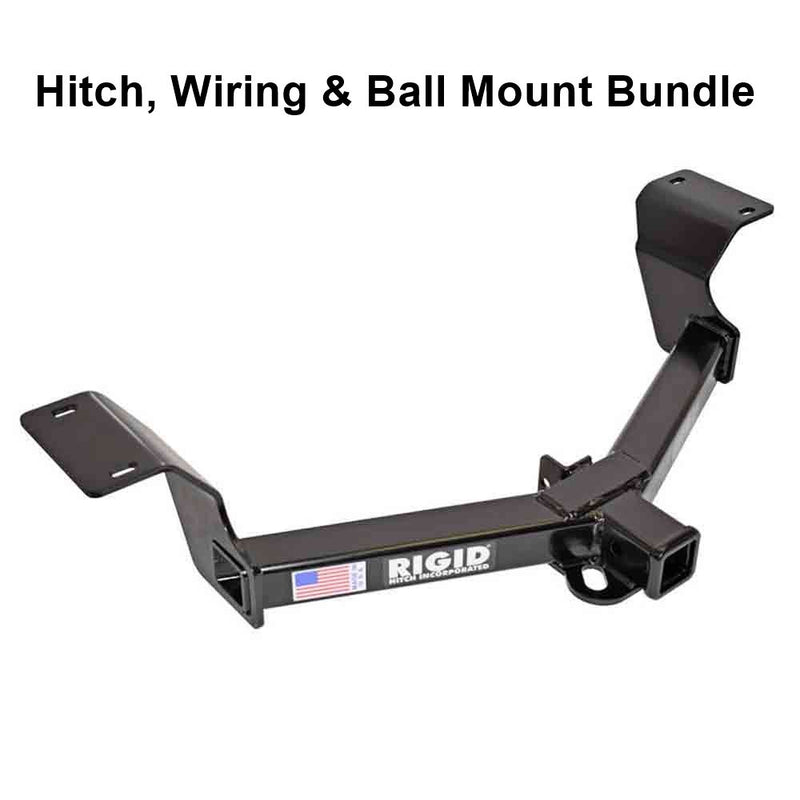Load image into Gallery viewer, Rigid Hitch (R3-0520) Class III 2 Inch Receiver Trailer Hitch Bundle - Includes Ball Mount and Custom Wiring Harness fits 2017-2024 Honda CR-V
