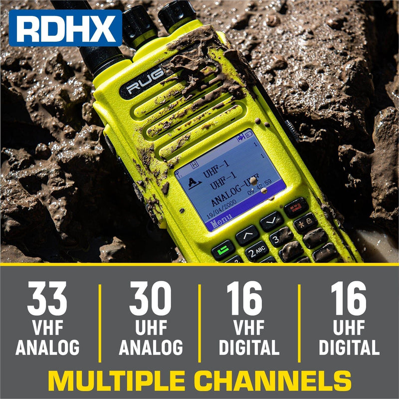 Load image into Gallery viewer, Rugged Radios Rugged RDH-X Waterproof Business Band Handheld Radio - Digital and Analog
