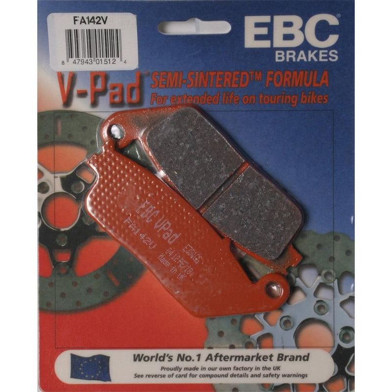 Load image into Gallery viewer, EBC 1 Pair V-Pad Semi-Sintered Touring Brake Pads MPN FA142V
