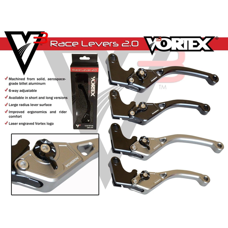 Load image into Gallery viewer, Vortex Black V3 2.0 Long Brake Lever - LVB190
