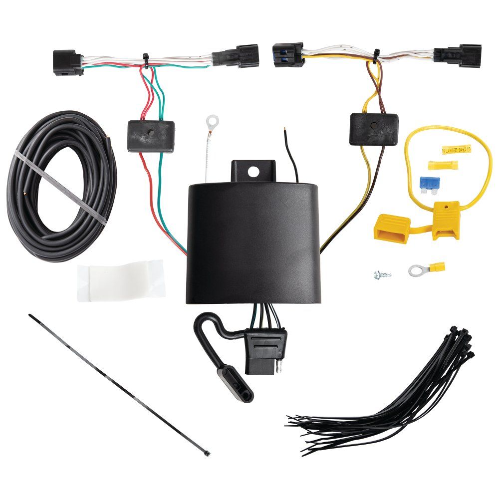T-One T-Connector Harness, 4-Way Flat, w/Circuit Protected ModuLite HD Module fits Select KIA Sportage