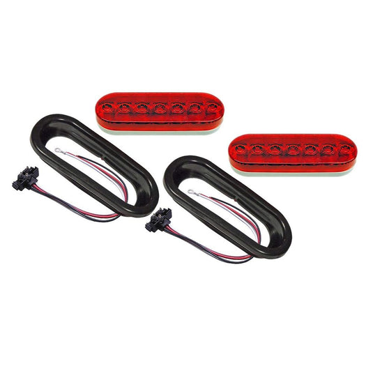 Peterson 6 inch Oval L.E.D. Trailer Tail Light Kit (RLC-821)