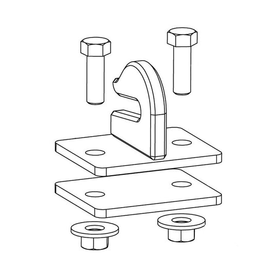 Rigid Hitch Bolt-On Bucket Grab Hooks (RHA-002) - Made in USA