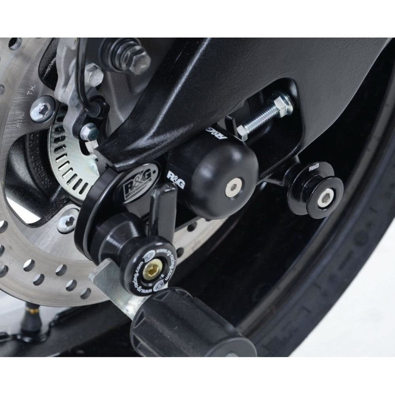 Load image into Gallery viewer, R&amp;G Racing Black Cotton Reels Offset For 2007-2018 Suzuki GSXR1000
