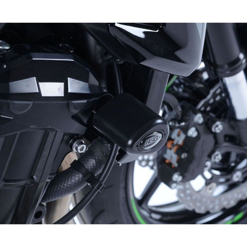 Load image into Gallery viewer, R&amp;G Racing White Aero Style Crash Protection Bobbins For 2017-2024 Kawasaki Z900 ZR900
