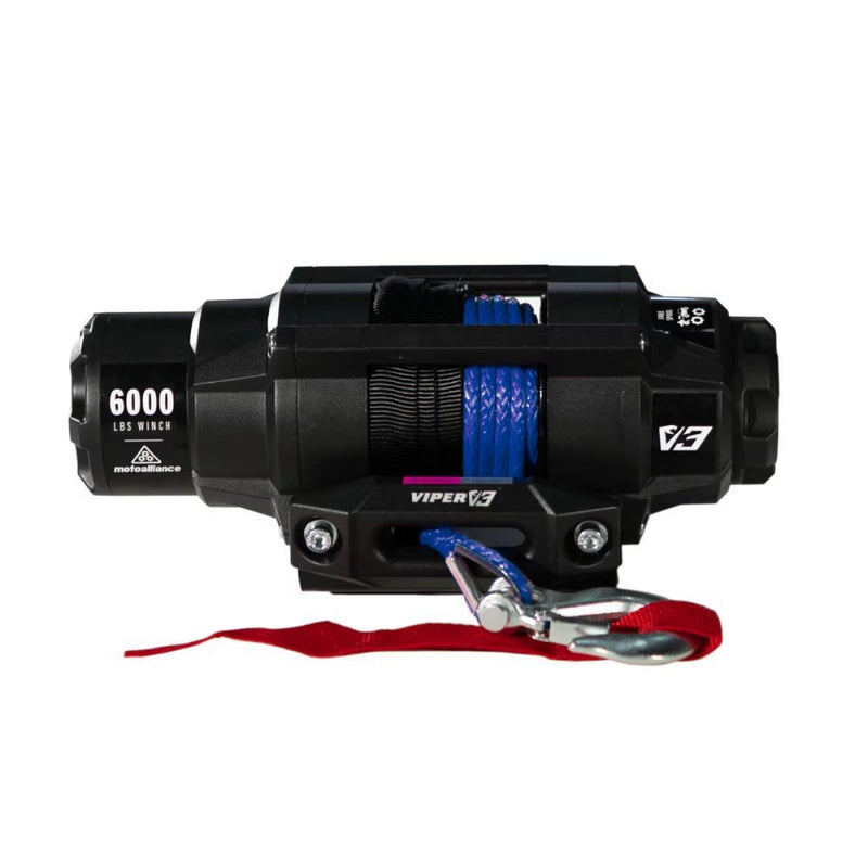 Load image into Gallery viewer, Viper 6000lbs V3 Winch Blue Rope With Mount For Polaris Ranger 500 With an Extreme Bumper 2017-2022
