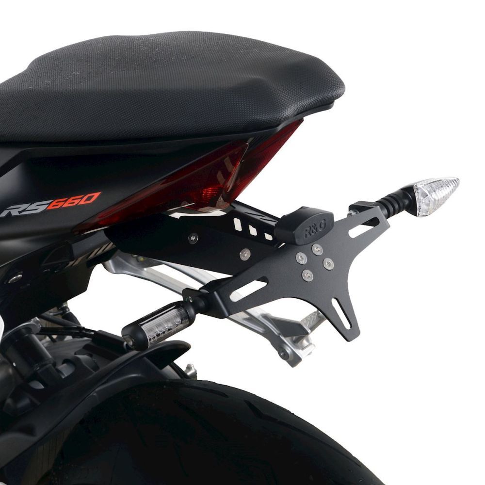 R&G Racing Black Tail Tidy License Plate Holder For 2021-2024 Aprilia RS660