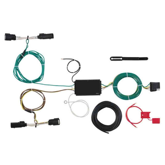 Rigid Hitch (R3-0477) Class III 2 Inch Receiver Trailer Hitch Bundle - Includes Ball Mount and Custom Wiring Harness fits 2015-2018 Ford Edge (Except Sport & Titanium Models)