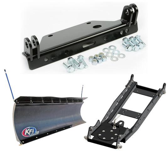 KFI UTV Snow Plow Kit With Glacier Adapter For Kawasaki Mule 4010 KAF620R 4x4 Trans 2009-2025