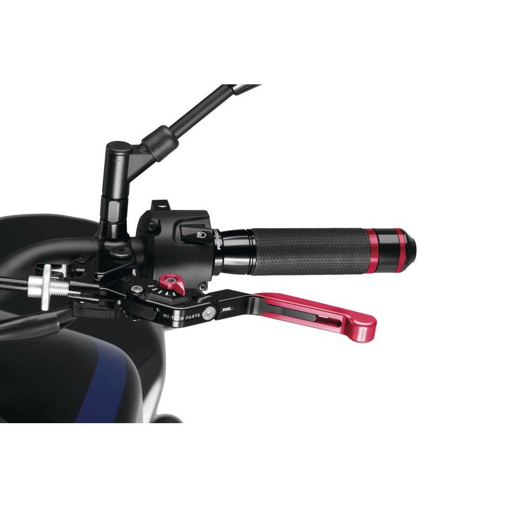 Puig 3.0 Clutch Lever Extendable Foldable Black/Red - 24RNR