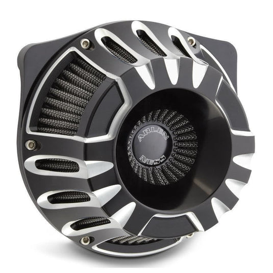 Arlen Ness Inverted Deep Cut Black Cut Stage 1 Air Cleaner Harley XL 91-16 New