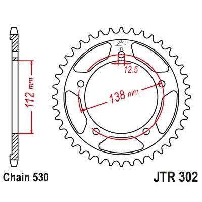 Load image into Gallery viewer, JT Sprockets Rear Steel Sprocket 43 Tooth 43T 530 Chain For Honda CBR600F3 1991-1996 JTR302.43
