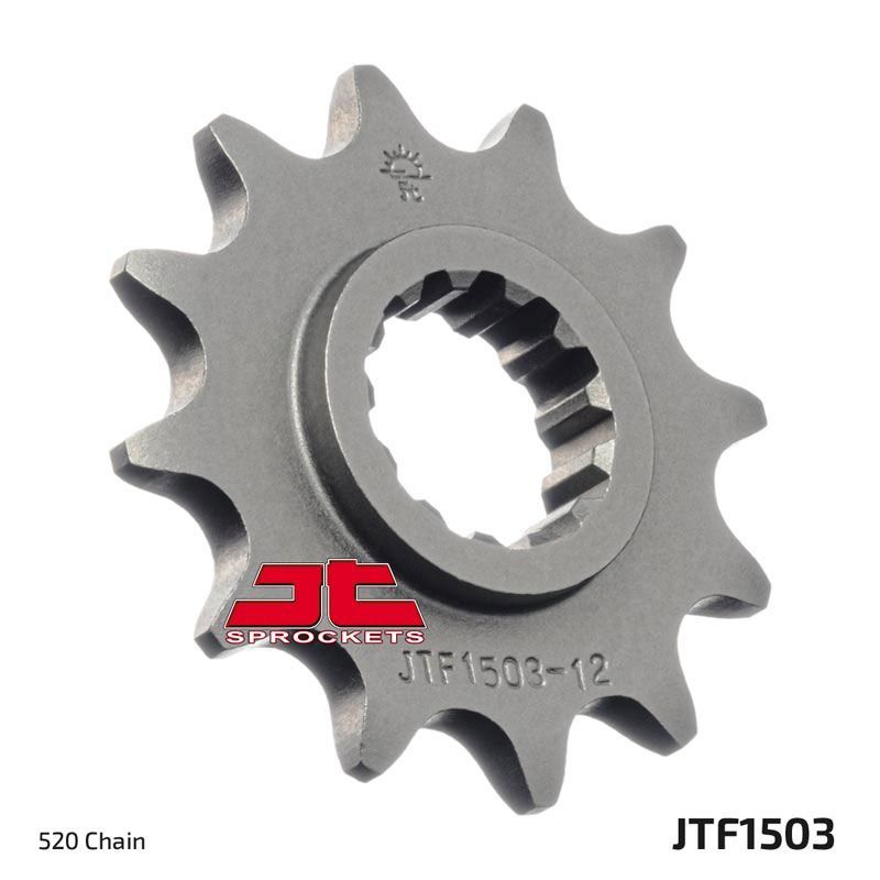 JT Sprockets Front Steel Countershaft Sprocket 12 Tooth 12T 520 Chain