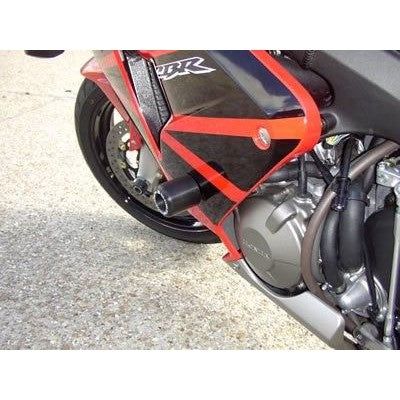 Load image into Gallery viewer, R&amp;G Racing Black Classic Style Crash Protectors For 2003-2006 Honda CBR600RR
