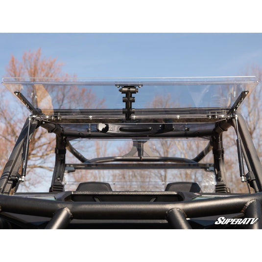 SuperATV Can-Am Maverick Trail Scratch Resistant Flip Windshield FWS-CA-T-70