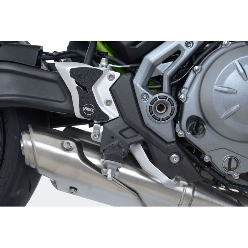 Load image into Gallery viewer, R&amp;G Racing Black Boot Guard Kit For 2017-2024 Kawasaki Ninja 650 EX650
